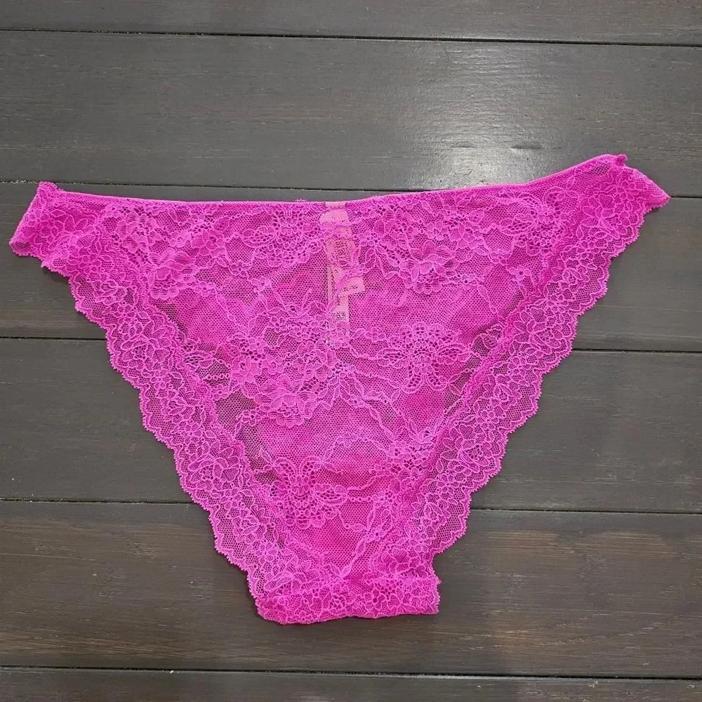 Victoria's Secret Dream Angels Pink Allure Shine Cheekini Panty Size XL